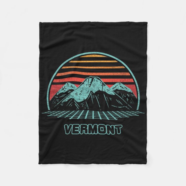 Cobertor De Velo Estilo Vermont Retro Mountain Hiking 80s (Frente)