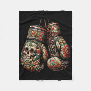 Cobertor De Velo Estilo Vintage mexicano Boxando luvas Aztec Mayan