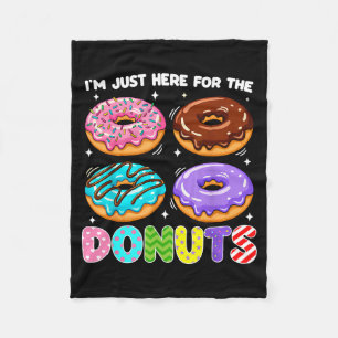 Cobertor De Velo Estou Aqui Apenas Para As Donuts Massa Doce Comida