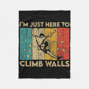 Cobertor De Velo Estou Aqui Apenas Para Escalar Paredes Camiseta Di