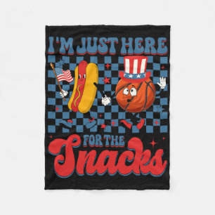 Cobertor De Velo Estou Aqui Apenas Para Os Snacks Sketll Hotdog 4º 