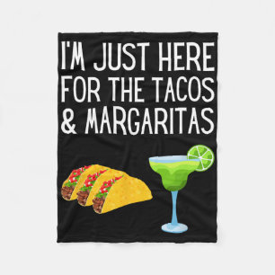 Cobertor De Velo Estou Aqui Apenas Para Os Tacos E Margaritas Cinco
