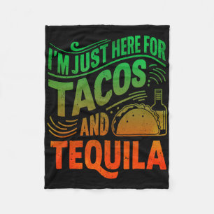 Cobertor De Velo Estou Aqui Apenas Para Os Tacos E Tequila