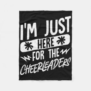 Cobertor De Velo Estou Aqui Só Para As Cheerleaders