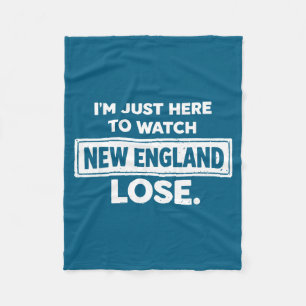 Cobertor De Velo Estou aqui só para ver New England perder Design e