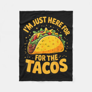 Cobertor De Velo Estou aqui só pelos tacos 