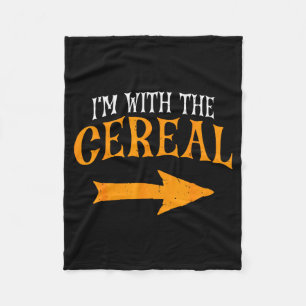 Cobertor De Velo Estou Com Cereal Fantasia de Halloween Casais Engr