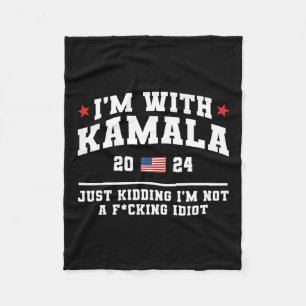 Cobertor De Velo Estou com Kamala só brincando de voto engraçado Do