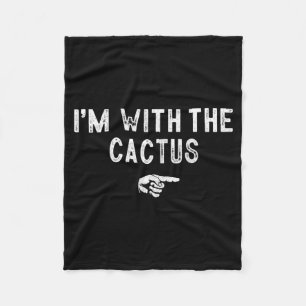 Cobertor De Velo Estou Com O Cactus Combinando Fantasia Preguiçosa