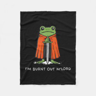 Cobertor De Velo Estou Esgotado Mlord Funny Knight Frog Meme Menino