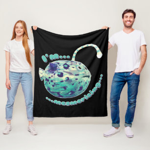 Cobertor De Velo Estou me Mesmerizando... O peixe-lanterna percebid