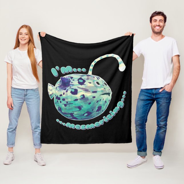 Cobertor De Velo Estou me Mesmerizando... O peixe-lanterna percebid (In Situ)