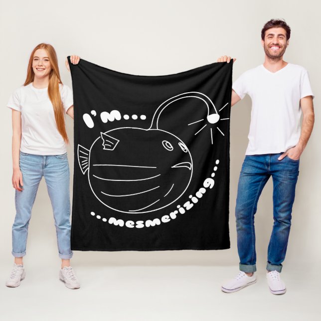 Cobertor De Velo Estou me Mesmerizando... O peixe-lanterna percebid (In Situ)