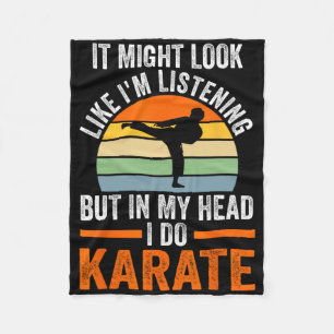 Cobertor De Velo Estou ouvindo, mas na minha cabeça faço Karate Mar