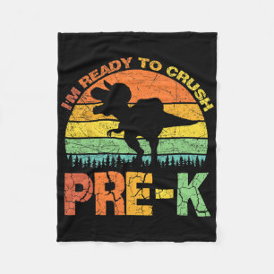 Cobertor De Velo Estou Pronto Para Esmagar o T Rex Pré K Dinossauro