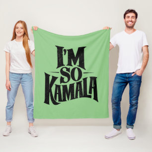 Cobertor De Velo Estou tão Kamala Brat Meme Verde