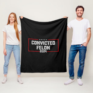 Cobertor De Velo Estou Votando No Ex-Condenado Pró Trump 2024