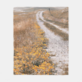 Cobertor De Velo Estrada de Flor Amarelo