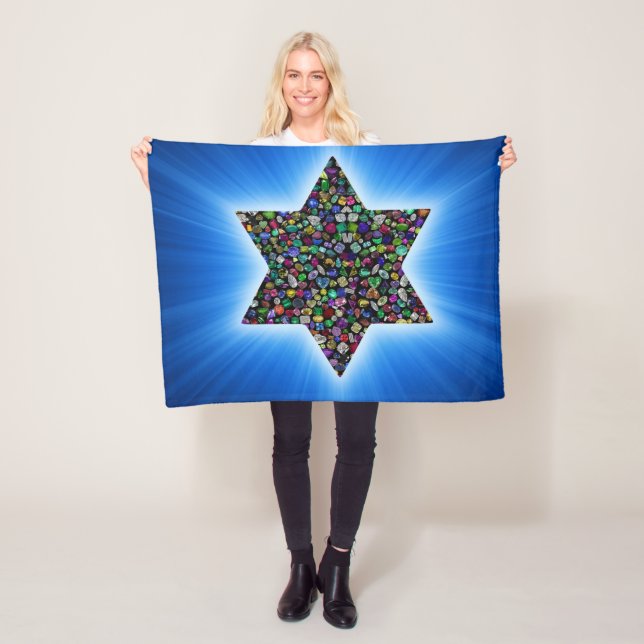 Cobertor De Velo Estrela de David com Gemstones (In Situ)