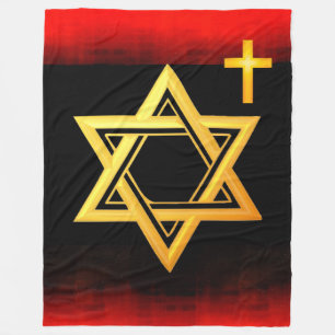 Cobertor De Velo Estrela de David Fleece Blanket