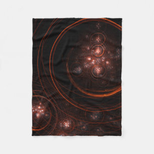 Cobertor De Velo Estrela Vermelha Orbitando Arte Cósmica Abstrata