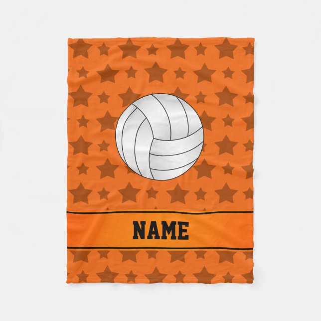 Cobertor De Velo Estrelas conhecidas personalizadas da laranja do (Frente)