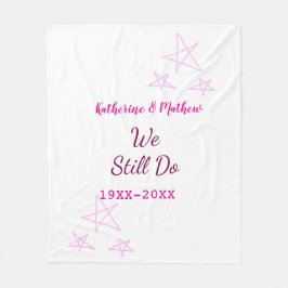 Cobertor De Velo Estrelas cor-de-rosa Aniversário da renovação do V