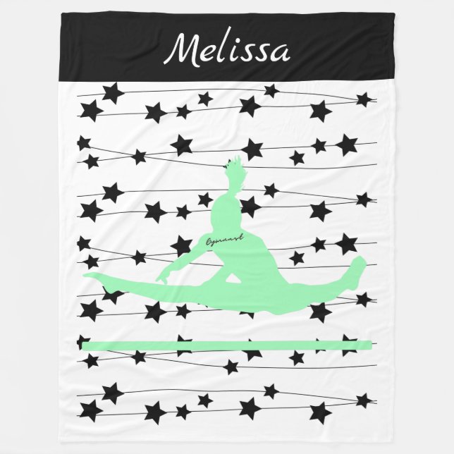 Cobertor De Velo Estrelas de Gymnast Swirling (Frente)