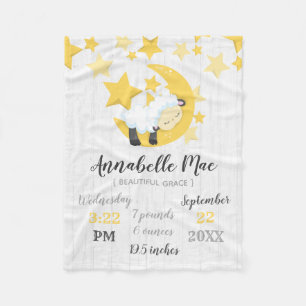 Cobertor De Velo Estrelas de Lua Celestiais e Estadas de Nascimento