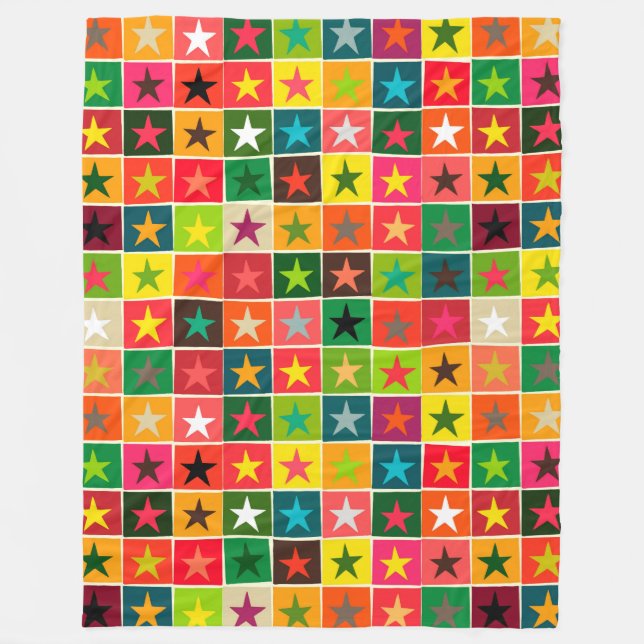 Cobertor De Velo estrelas de Natal in a box (Frente)