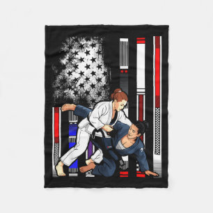 Cobertor De Velo Estrelas do Jiu Jitsu Brasileiro es Bandeira BJJ R