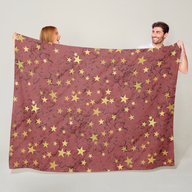Cobertor De Velo Estrelas em cores diferentes Folheto de velo (In Situ)