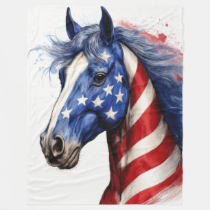 Cobertor De Velo Estrelas, o cavalo americano