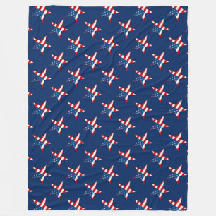 Cobertor De Velo Estrelas Patrióticas Fleece Blanket