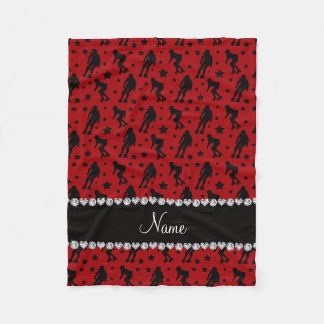 Cobertor De Velo Estrelas vermelhas conhecidas feitas sob encomenda (Frente)