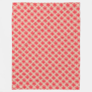 Cobertor De Velo Estrelas vermelhas pontilhadas em taudo