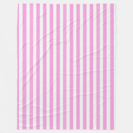 Cobertor De Velo Estrias doces brancas e rosadas