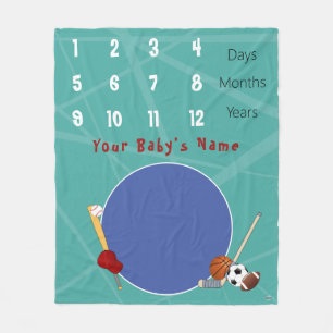 Cobertor De Velo Etapas Bebê em Aberto HAMbyWG