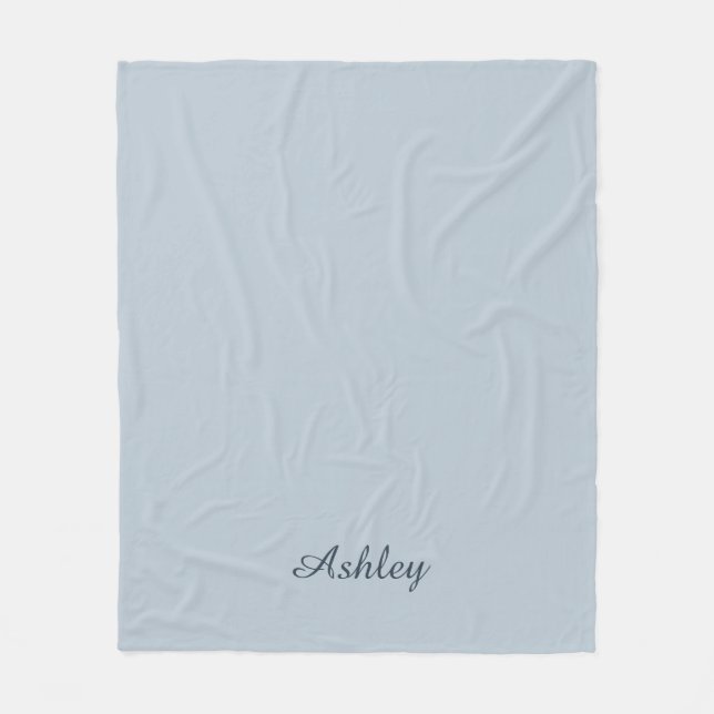 Cobertor De Velo Eterno - Azul Mist Name Fleece Blanket (Frente)