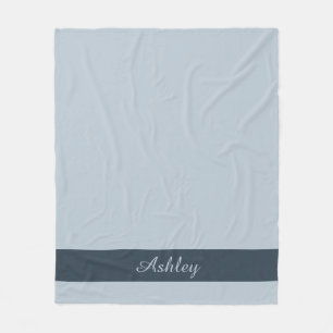 Cobertor De Velo Eterno — Azul Mist Name Fleece Blanket