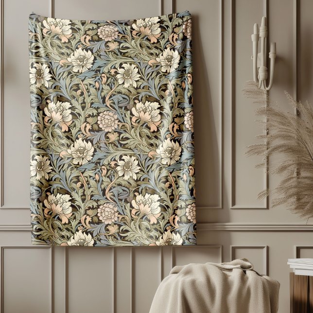 Cobertor De Velo Eterno William Morris Classic Floral Patternos (Timeless William Morris Classic Floral Patterns Fleece Blanket)