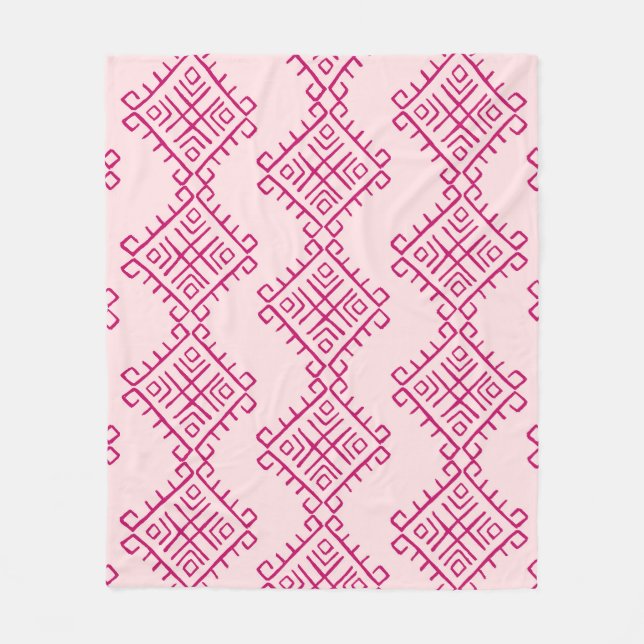 Cobertor De Velo Etnia tribal: abstrato de colheita decorativa. (Frente)