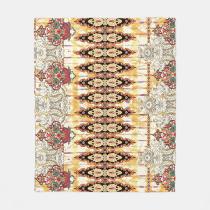 Cobertor De Velo Étnica Mughal: padrão digital floral
