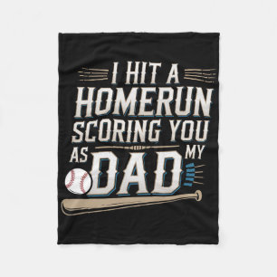 Cobertor De Velo Eu Acertei Um Home Run Marcando Você Como Meu Pai