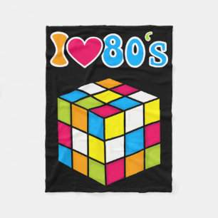 Cobertor De Velo Eu adoro a Festa de Halloween dos anos 80 e 80