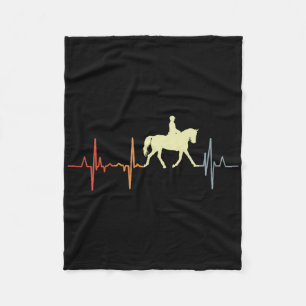 Cobertor De Velo Eu Adoro Dressage Riding Horseback Rider Cardiogra