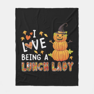 Cobertor De Velo Eu Adoro Ser Almoçadora Lady Halloween Pumpkin Cos
