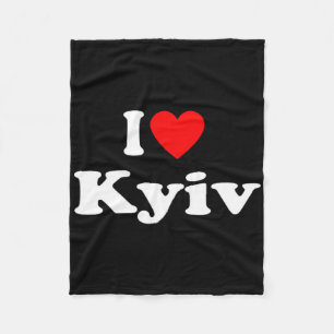 Cobertor De Velo Eu Amo a Cidade de Kiev Ucrânia Clique