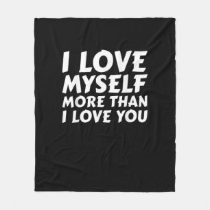 Cobertor De Velo Eu Amo a Mim Mesmo Mais do Que Você Estilo de Amor