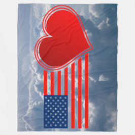 COBERTOR DE VELO EU AMO A MINHA BANDEIRA